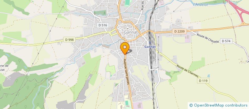 localisation de l'entreprise ASSOCIATION à GANNAT