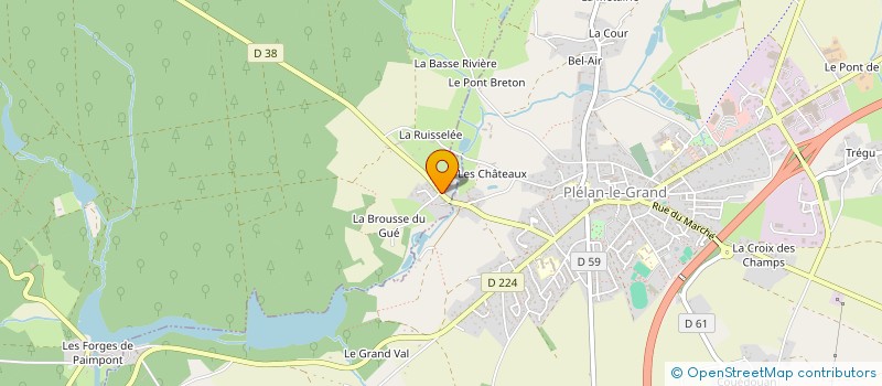 localisation de l'entreprise ASSOCIATION à PLELAN-LE-GRAND