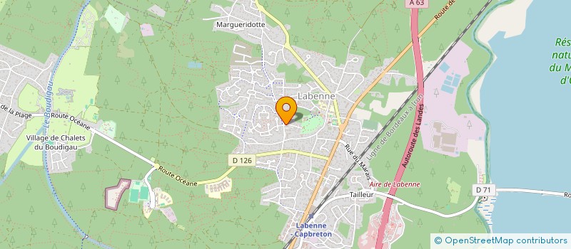 localisation de l'entreprise ASSOCIATION  64L  LABENNE