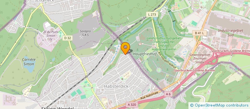 localisation de l'entreprise ASSOCIATION 6TH ARMORED DIVISION (A.D.) US 57  STIRING-WENDEL