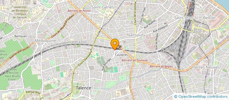 localisation de l'entreprise ASSOCIATION 7  TALENCE