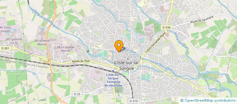 localisation de l'entreprise ASSOCIATION  7 ART à L'ISLE-SUR-LA-SORGUE