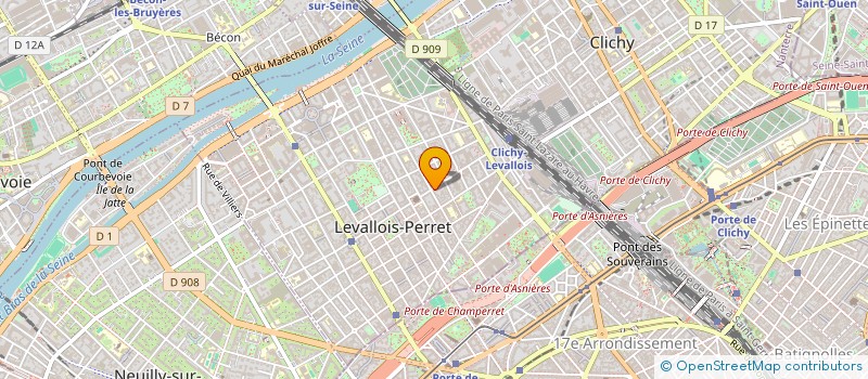 localisation de l'entreprise ASSOCIATION 80 ANS FCE FRANCE  LEVALLOIS-PERRET