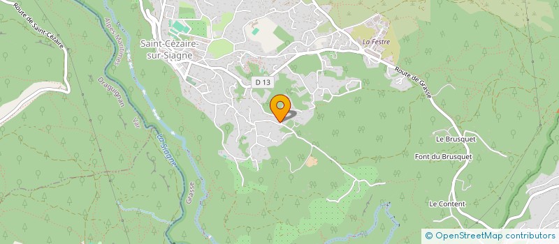 localisation de l'entreprise ASSOCIATION  SAINT-CEZAIRE-SUR-SIAGNE