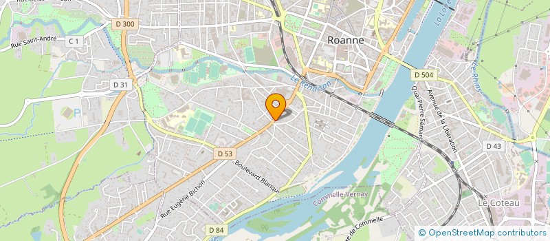 localisation de l'entreprise ASSOCIATION à ROANNE