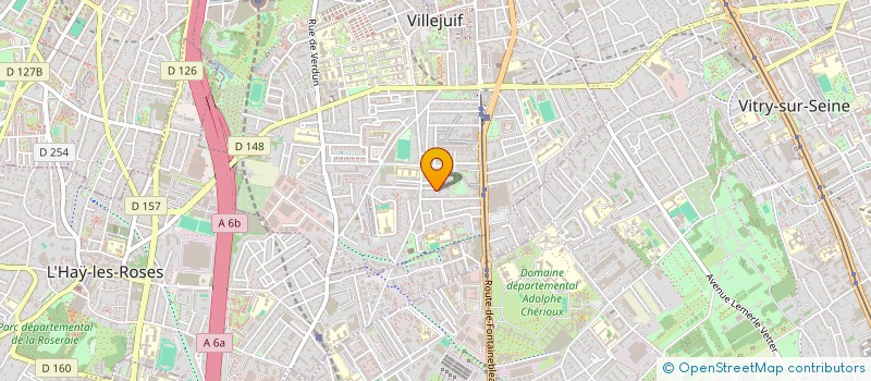 localisation de l'entreprise ASSOCIATION 94UNIT'AIDE à VILLEJUIF