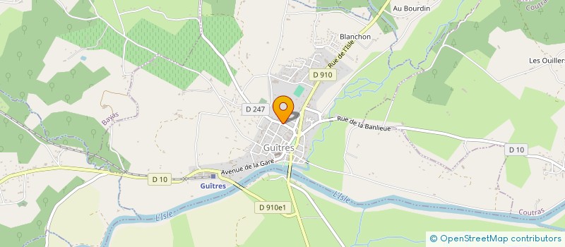 localisation de l'entreprise ASSOCIATION A A ZEN à GUITRES