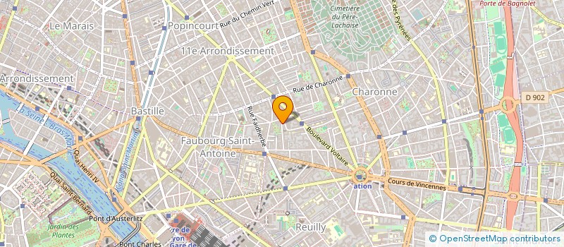 localisation de l'entreprise ASSOCIATION A.C.E.M. LA CHAINE DE L'ENTRAIDE MEDITERRANEENNE  PARIS