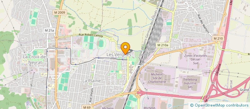 localisation de l'entreprise ASSOCIATION A.C.T.S  CLERMONT-FERRAND