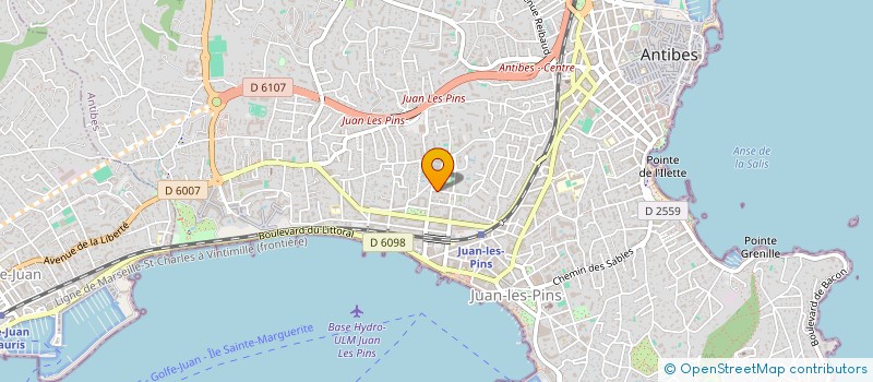 localisation de l'entreprise ASSOCIATION A CARACTERRE SOCIALE à ANTIBES