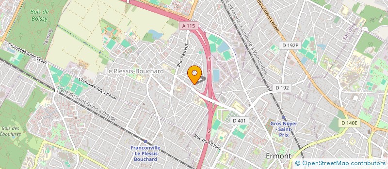 localisation de l'entreprise ASSOCIATION A CLOCHE MAIN  LE PLESSIS-BOUCHARD