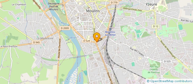 localisation de l'entreprise ASSOCIATION A CORPS ET A COEUR  MOULINS