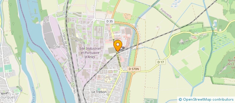 localisation de l'entreprise ASSOCIATION A.D.M.R DU PAYS D'ARLES  ARLES