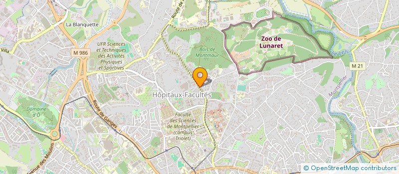 localisation de l'entreprise ASSOCIATION A E D E à MONTPELLIER