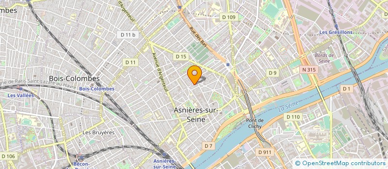 localisation de l'entreprise ASSOCIATION A.F.C.L. à ASNIERES-SUR-SEINE
