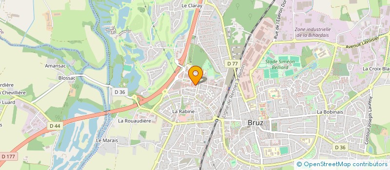 localisation de l'entreprise ASSOCIATION A FRAIS COMMUNS ROBERT-GIGAN  BRUZ