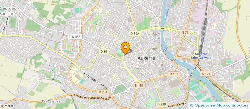 localisation de l'entreprise ASSOCIATION.A.I.A.E. à AUXERRE