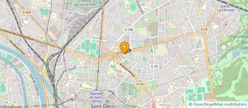 localisation de l'entreprise ASSOCIATION A I C à SAINT-DENIS