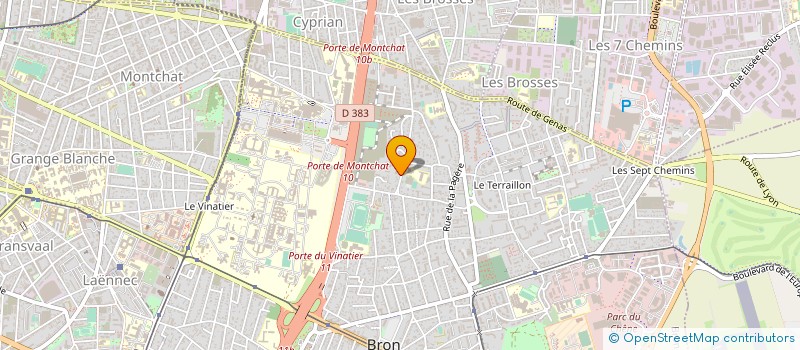 localisation de l'entreprise ASSOCIATION A L'EAU MNS à BRON