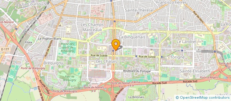 localisation de l'entreprise ASSOCIATION A LA PROTECTION DES MAJEURS  RENNES