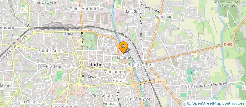 localisation de l'entreprise ASSOCIATION A LO CUBANO  TARBES