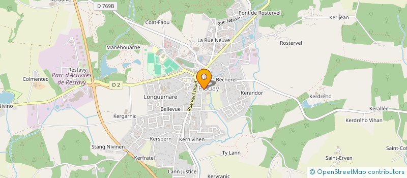 localisation de l'entreprise ASSOCIATION A.P.E.L. DU COLLEGE  SAINT- OUEN DE PLOUAY à PLOUAY