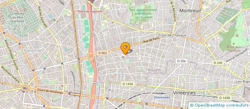 localisation de l'entreprise ASSOCIATION A.P.O.A.L à MONTREUIL