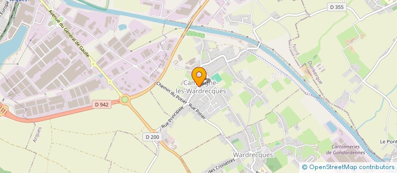 localisation de l'entreprise ASSOCIATION A PART'AGES  CAMPAGNE-LES-WARDRECQUES