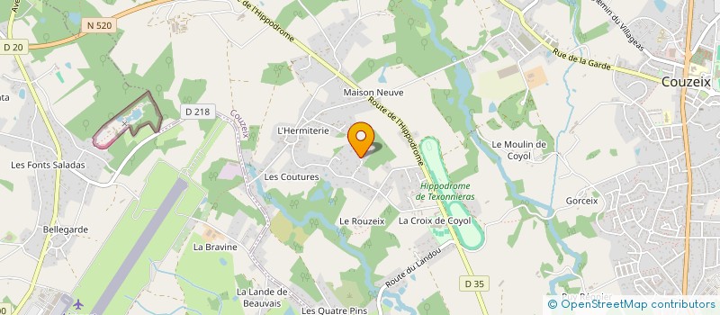 localisation de l'entreprise ASSOCIATION A PAS CONTES  COUZEIX