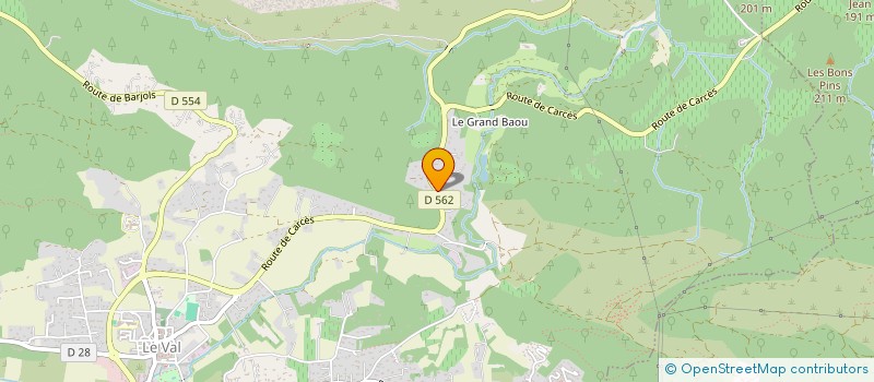 localisation de l'entreprise ASSOCIATION A PLUMES OU A POILS  LE VAL