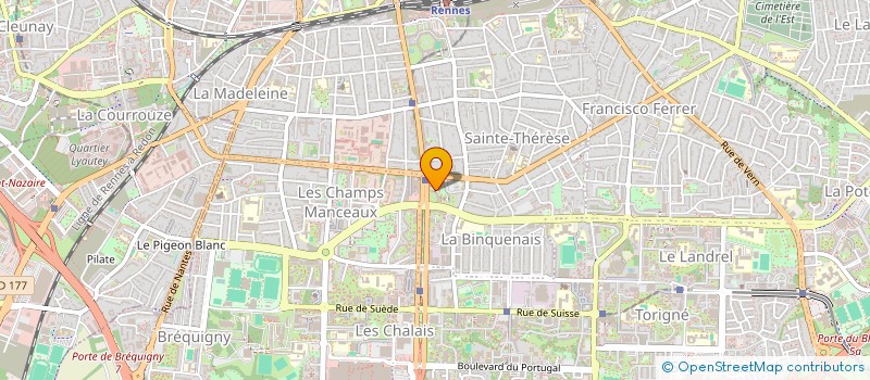 localisation de l'entreprise ASSOCIATION A-RENNES DES JEUX  RENNES
