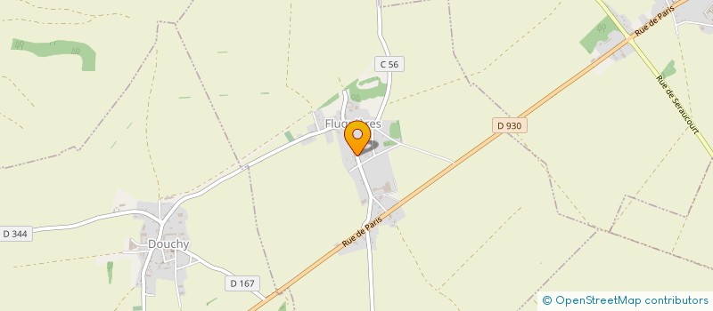 localisation de l'entreprise ASSOCIATION A.S.G.G.ATHLETISME -ASSOCIATION SPORTIVE ET GYMNIQUE DE GAUCHY  FLUQUIERES