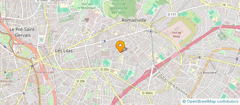 localisation de l'entreprise ASSOCIATION A TABLE CITOYENS à ROMAINVILLE