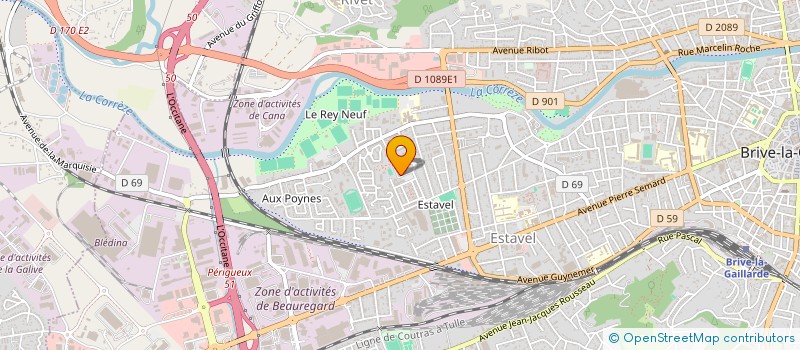 localisation de l'entreprise ASSOCIATION A TRAVERS LES LIVRES à BRIVE-LA-GAILLARDE