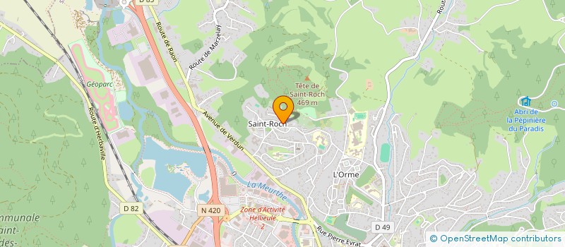localisation de l'entreprise ASSOCIATION A VOS MARQUES à SAINT-DIE-DES-VOSGES