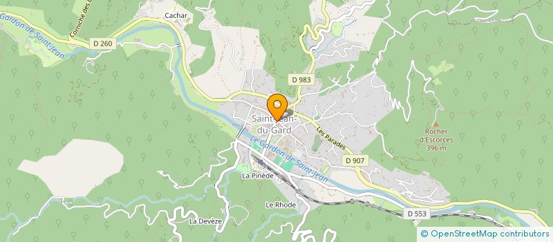 localisation de l'entreprise ASSOCIATION A VOUS DE JOUER  SAINT-JEAN-DU-GARD