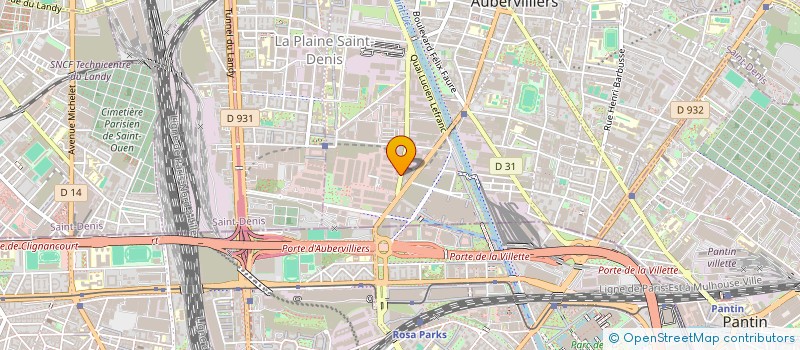 localisation de l'entreprise ASSOCIATION A3P  AUBERVILLIERS