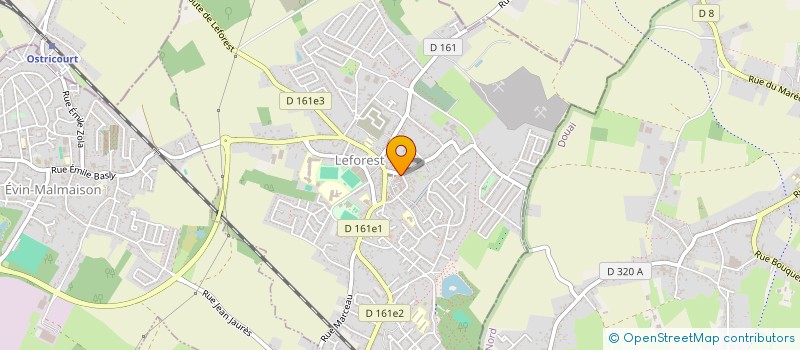 localisation de l'entreprise ASSOCIATION AAEL TENNIS  LEFOREST