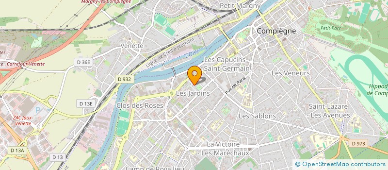 localisation de l'entreprise ASSOCIATION ABRACADABRASS  COMPIEGNE