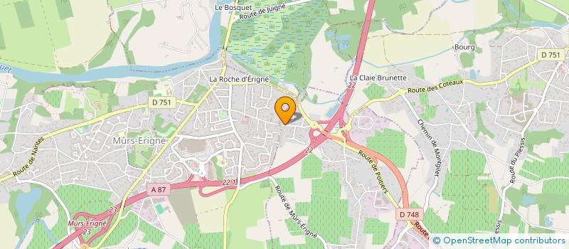 localisation de l'entreprise ASSOCIATION AC PG CAIM  SAINT-MELAINE-SUR-AUBANCE