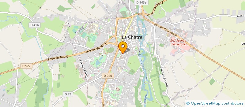 localisation de l'entreprise ASSOCIATION ACADEMIE DU BERRY à LA CHATRE