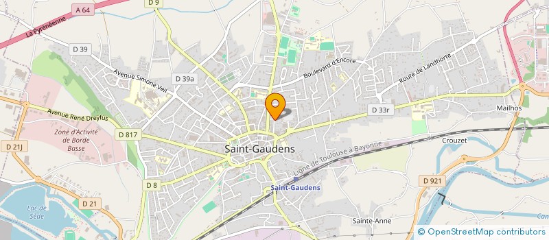 localisation de l'entreprise ASSOCIATION ACCEPT  SAINT-GAUDENS