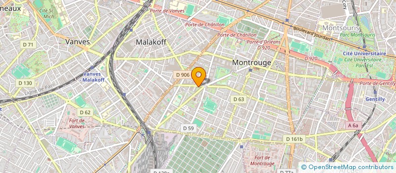 localisation de l'entreprise ASSOCIATION ACCES DENTAIRE POUR TOUS à MONTROUGE