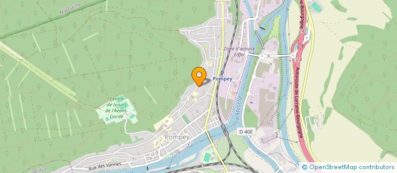 localisation de l'entreprise ASSOCIATION ACCES MEDECINE SANTE MOSELLE (A.M.S.M.)  POMPEY