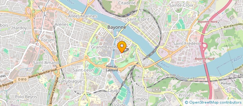 localisation de l'entreprise ASSOCIATION ACCES MEDECINE SANTE PAYS BASQUE à BAYONNE