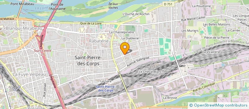 localisation de l'entreprise ASSOCIATION ACCES'SON  SAINT-PIERRE-DES-CORPS