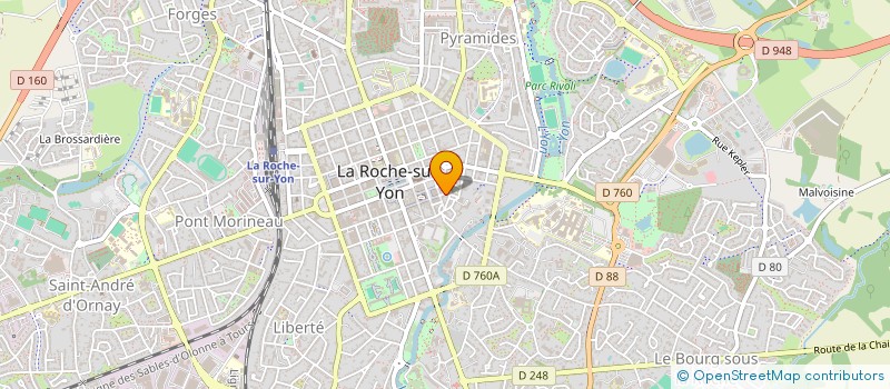 localisation de l'entreprise ASSOCIATION ACCEUIL ET INSERTION DES JEUNES ENTRE FRANCE ET SENEGAL à LA ROCHE-SUR-YON
