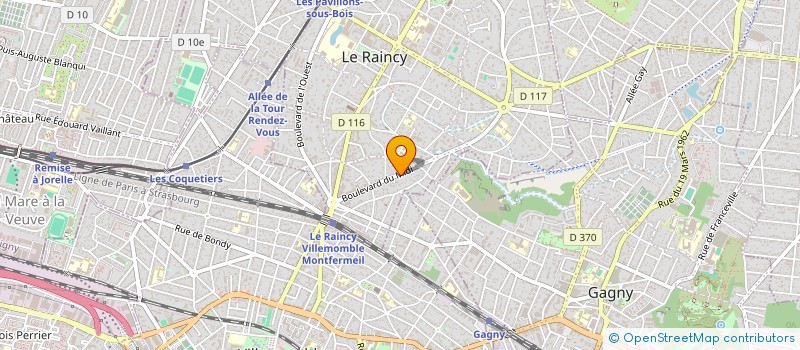 localisation de l'entreprise ASSOCIATION ACCOMPAGNEMENT ET DEVELOPPEMENT MUSICAL  LE RAINCY