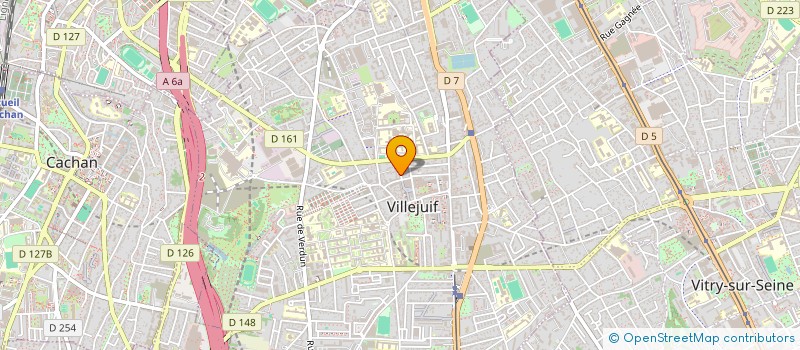 localisation de l'entreprise ASSOCIATION ACCORDS ET AME à VILLEJUIF