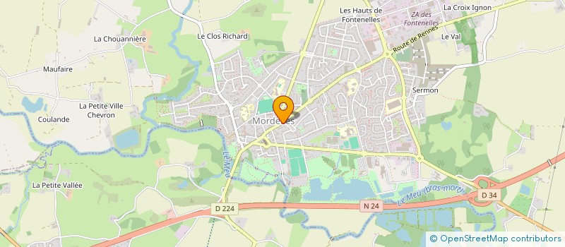 localisation de l'entreprise ASSOCIATION ACCORDS PARFAITS  MORDELLES